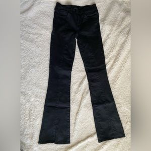 AMERICAN EAGLE Size 6 Black Jeans Split Bottom